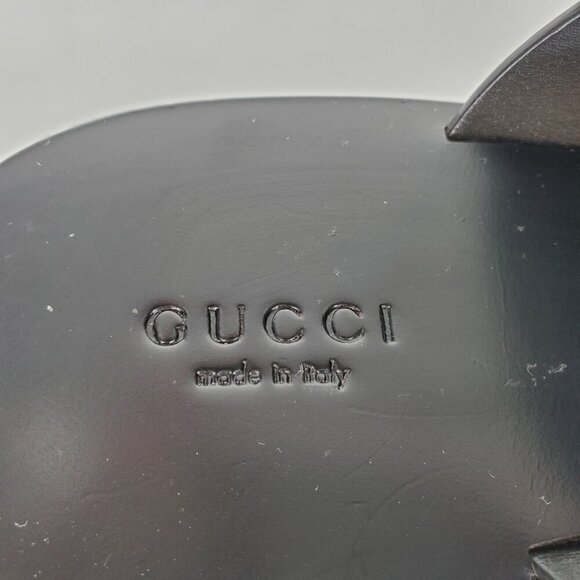 Gucci Horsebit Leather Flat T-Strap Thong Sandals - Picture 5 of 8